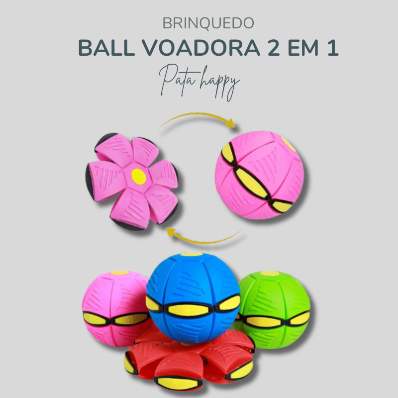 Brinquedo Ball voador para seu pet - 2 em 1